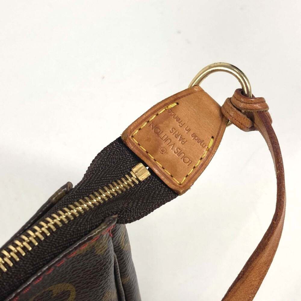 LOUIS VUITTON Authentic Brown Monogram Canvas Pochette Pouch - Picture 8 of 12
